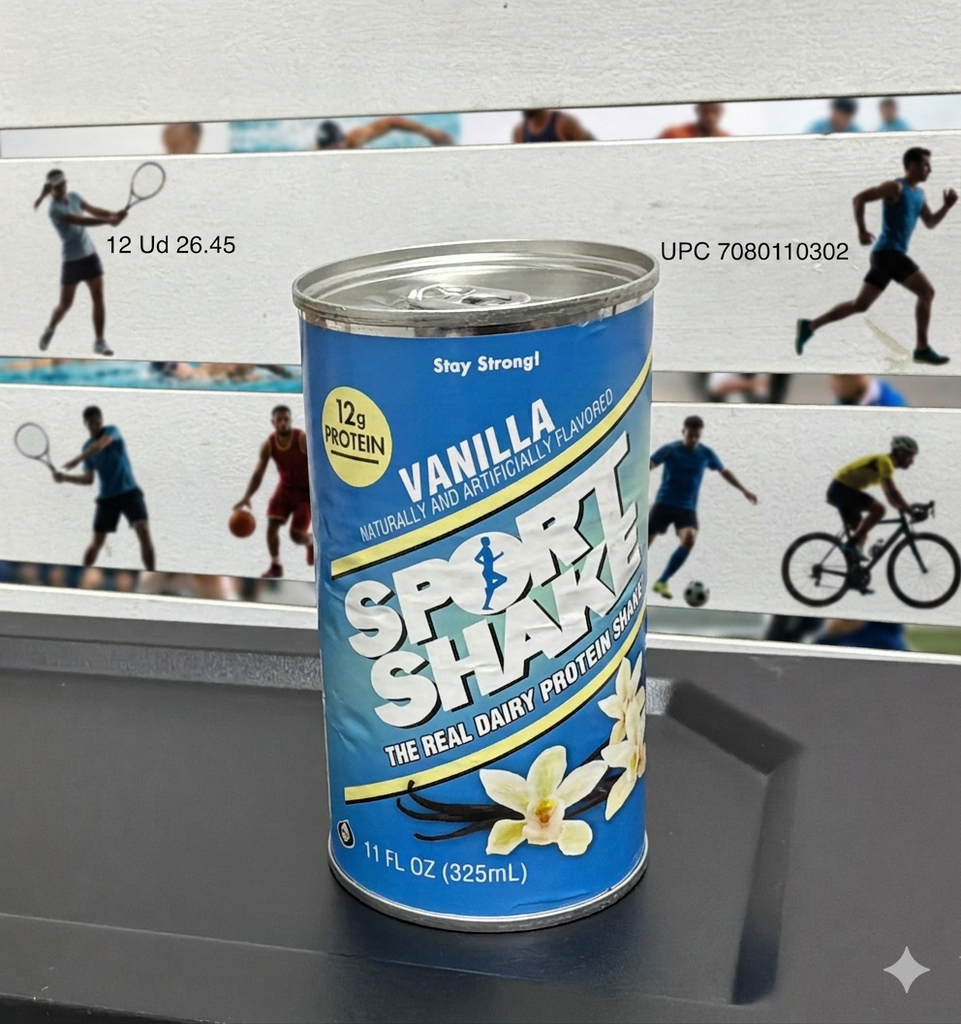 SPORT SHAKE VAINILLA 12/ 11 OZ..