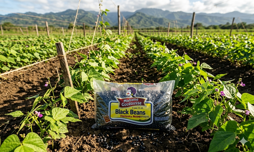 [HA-00026] MG BLACK BEANS 6/ 64 OZ